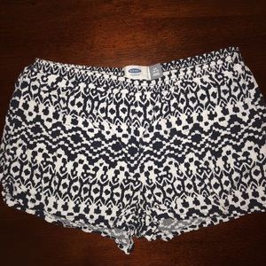 Blue and White Shorts